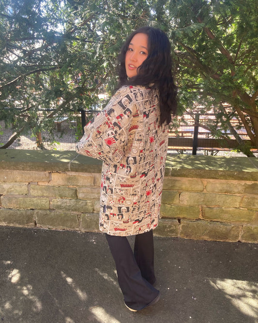 Kimono jas - Anime Red - Bamar Fashion