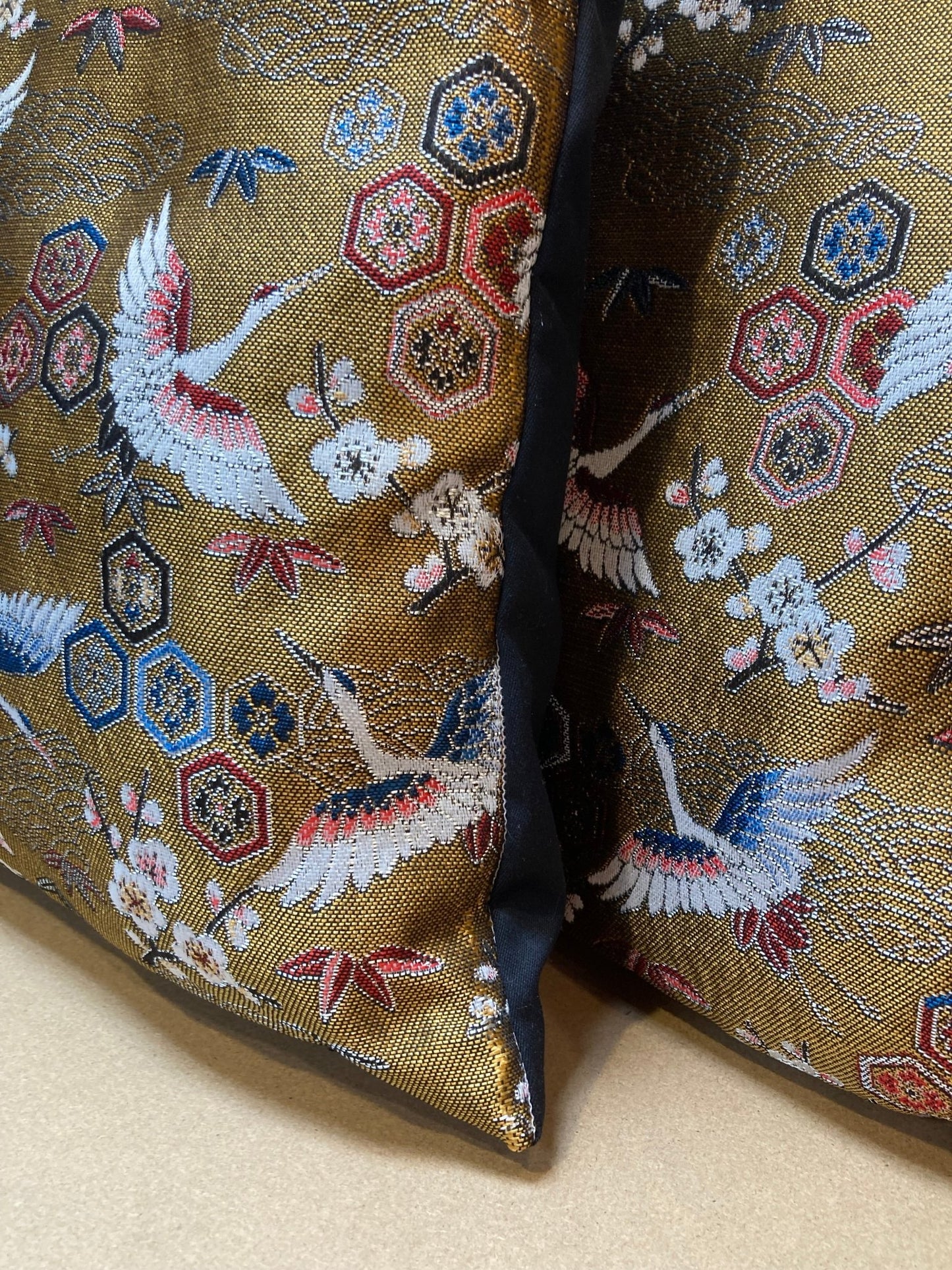 Kussen Crane gold - Bamar Fashion