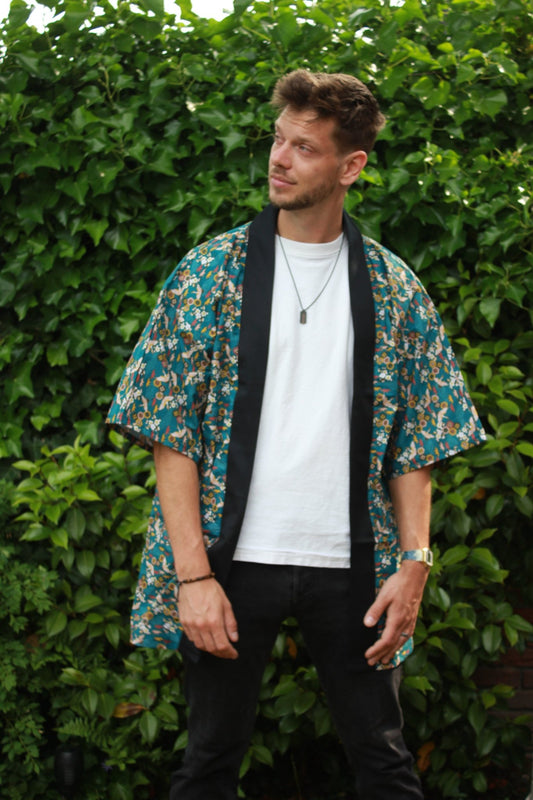 Happi Coat - Crane blue - Bamar Fashion