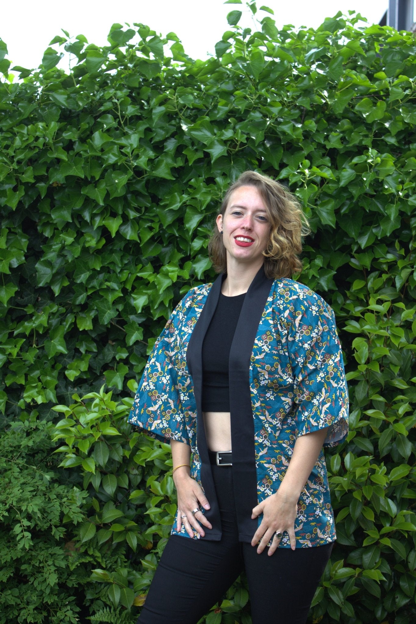 Happi Coat - Crane blue - Bamar Fashion