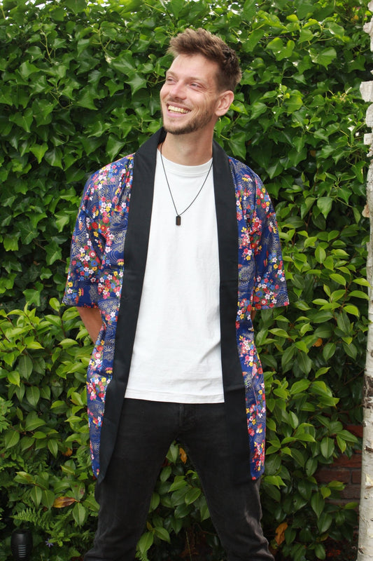 Happi Coat - Nikko blue - Bamar Fashion