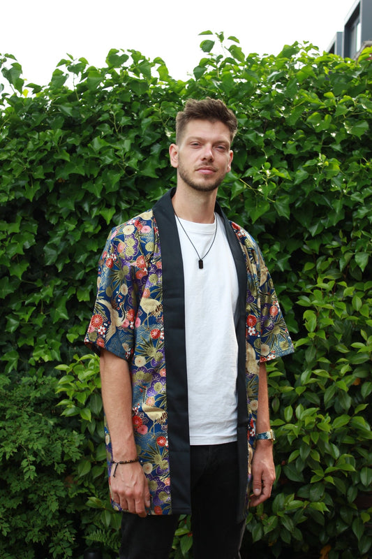 Happi Coat - Saki blue - Bamar Fashion