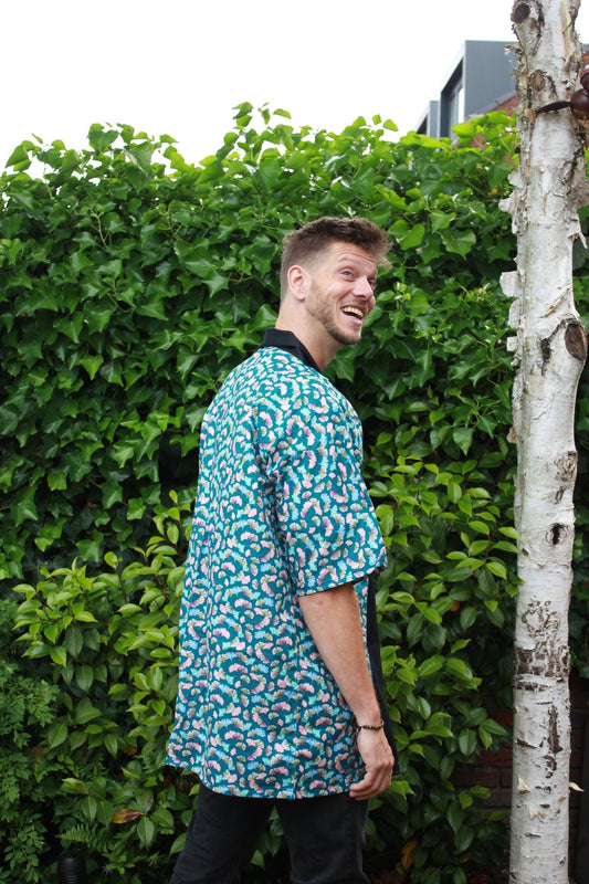 Happi Coat - Gingko Rainbow - Bamar Fashion