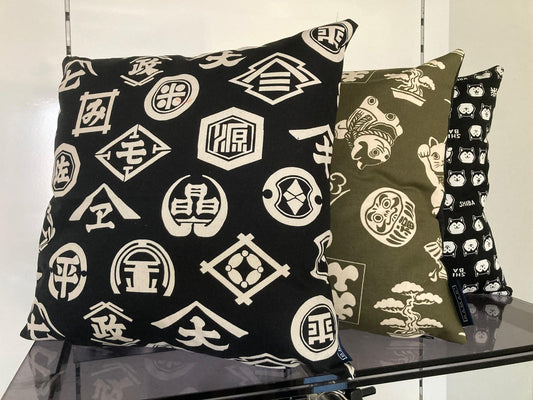 Kussen Daruma groen - Bamar Fashion