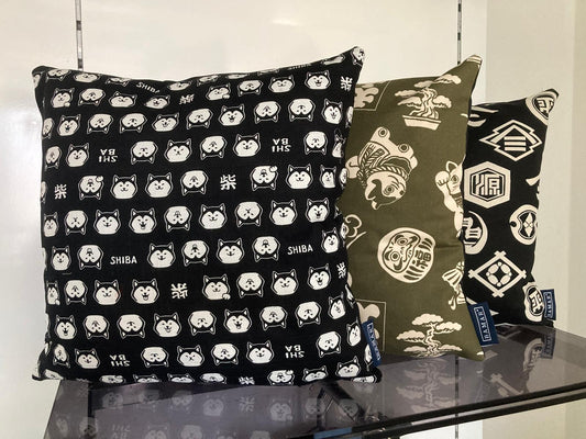 Kussen Shibu zwart - Bamar Fashion