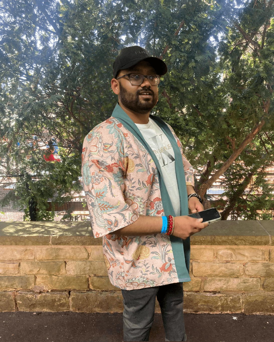 Kimono jas - Jaipur roze - Bamar Fashion