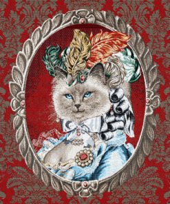 Kussen Neko rood - Bamar Fashion