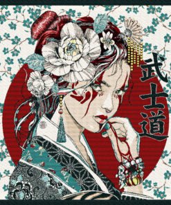 Kussen Geiko groen - Bamar Fashion