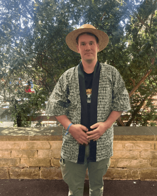 Kimono jas - DNA groen - Bamar Fashion