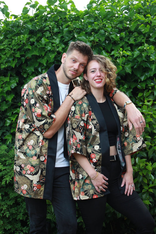 Happi Coat - Saki black - Bamar Fashion