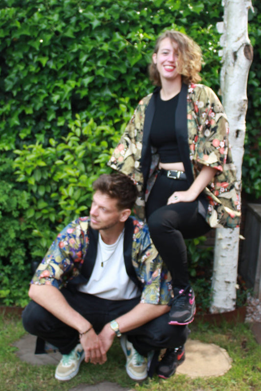 Happi Coat - Saki blue - Bamar Fashion