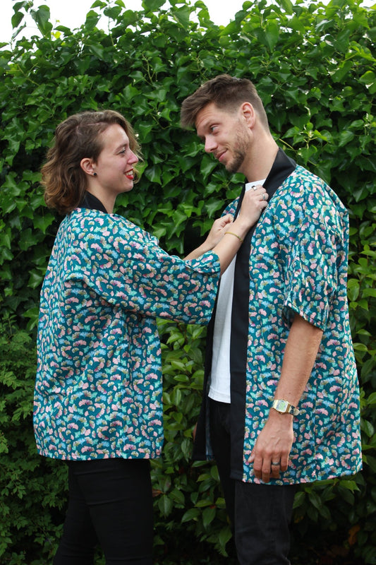Happi Coat - Gingko Rainbow - Bamar Fashion
