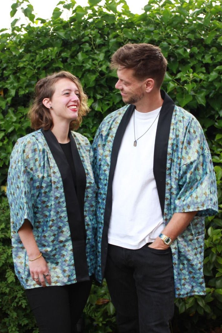 Happi Coat - Nami blue - Bamar Fashion