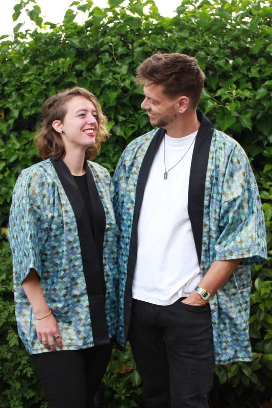 Happi Coat - Nami blue - Bamar Fashion