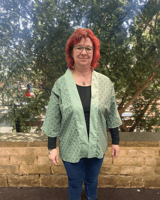 Kimono jas - Temple green - Bamar Fashion